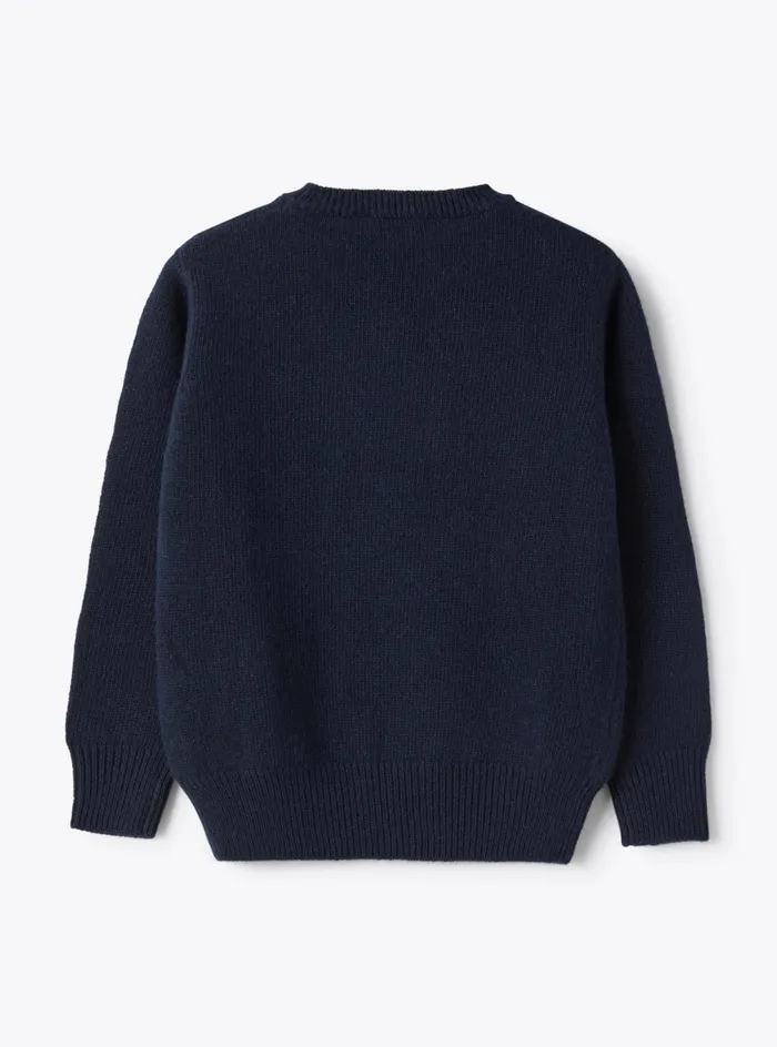 Sweaters And Cardigans Boy 216Girl 216 Il Gufo Wool Sweater With A Christmas Motif