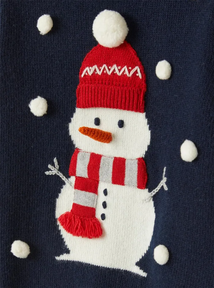 Sweaters And Cardigans Boy 216Girl 216 Il Gufo Wool Sweater With A Christmas Motif