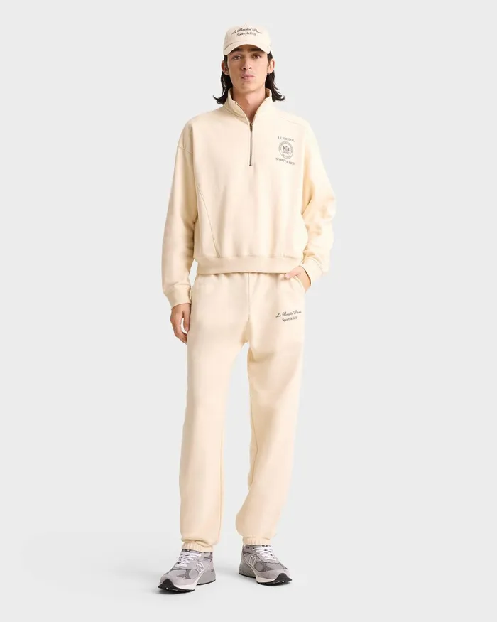 Sweatpants Women Sporty and Rich Faubourg Sweatpant 8211 CreamChocolate