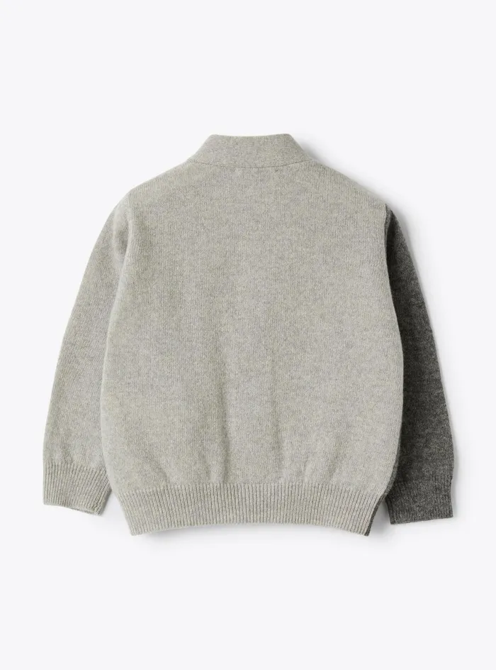 Sweatshirts And Sweaters Baby 036 Il Gufo Colorblock Cardigan