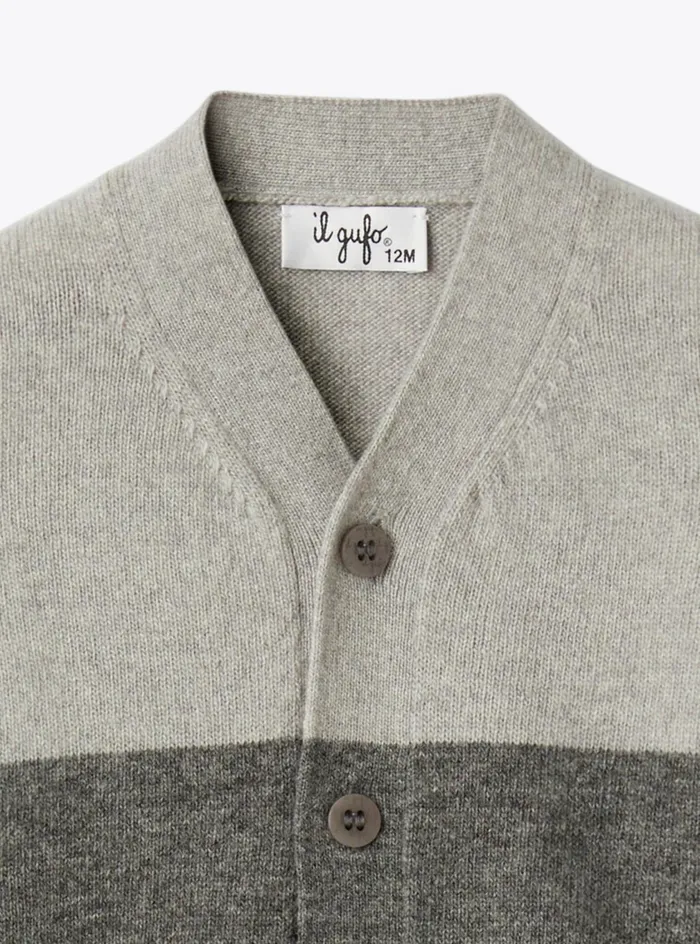 Sweatshirts And Sweaters Baby 036 Il Gufo Colorblock Cardigan