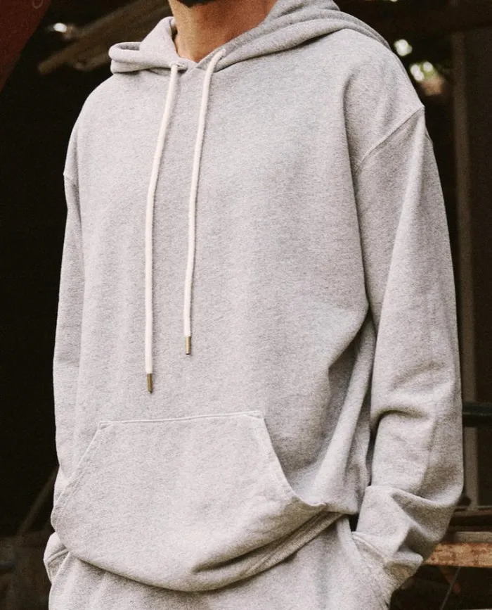 Sweatshirts Men039s The Great The Men039s Gym Drawstring Hoodie Varsity Grey