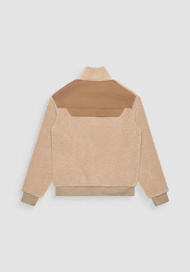 Sweatshirts Men Antony Morato Regular Fit Sweatshirt In Beige TeddyEffect Fabric With Pockets Beige