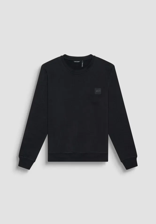 Sweatshirts Men Antony Morato Regular Fit Sweatshirt In Black Sustainable CottonBlend Fabric With Logo Black