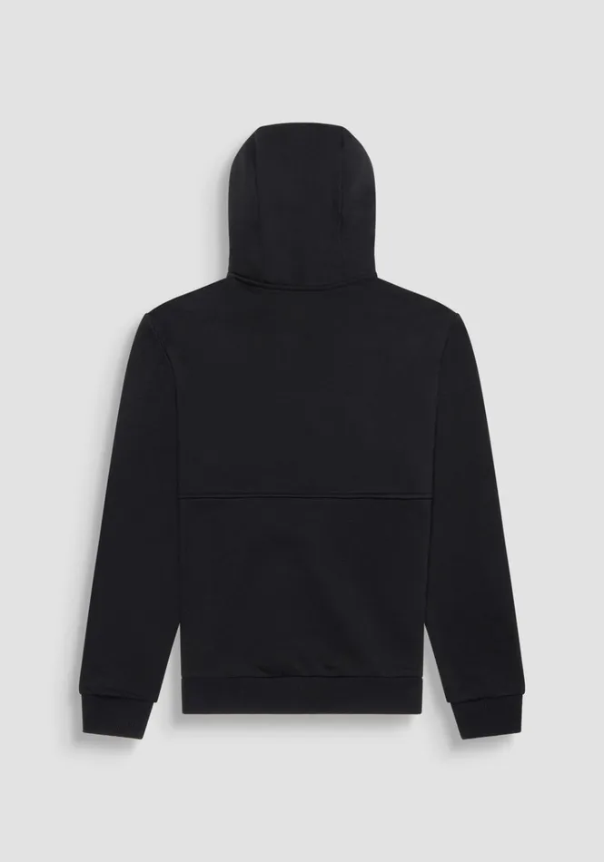 Sweatshirts Men Antony Morato Relaxed Fit Hoodie In Light Cotton Blend Sustainable Fabric Black