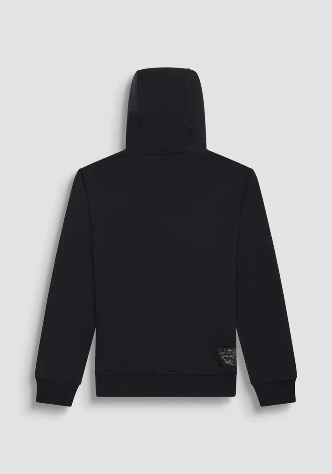 Sweatshirts Men Antony Morato Relaxed Fit Hoodie In Sustainable CottonBlend Fabric With Print Black