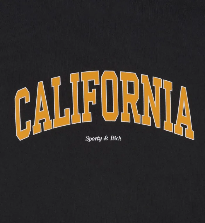 Sweatshirts Men Sporty and Rich California Crewneck 8211 Faded BlackGold