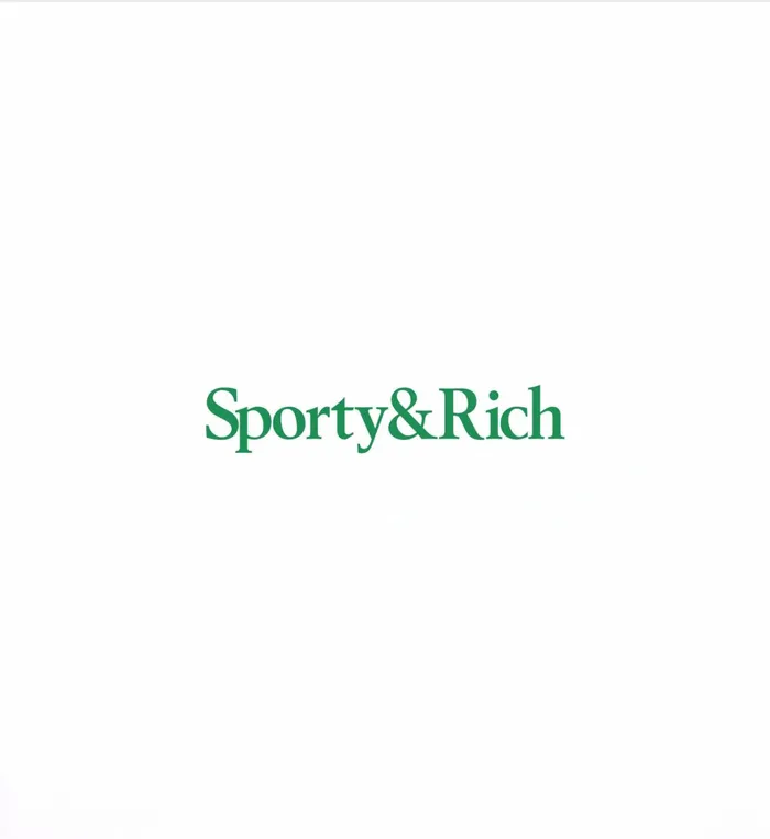 Sweatshirts Men Sporty and Rich Drink More Water Crewneck 8211 WhiteVerde