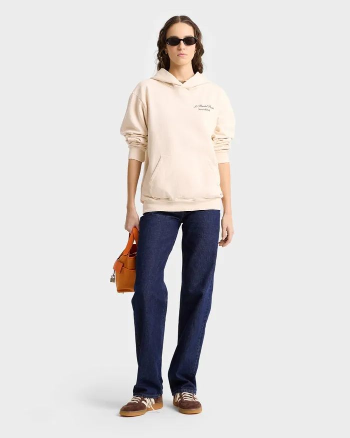 Sweatshirts Women Sporty and Rich Faubourg Hoodie 8211 CreamChocolate