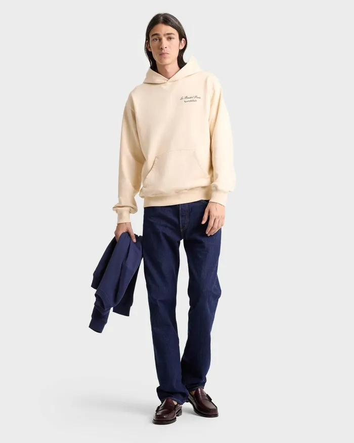 Sweatshirts Women Sporty and Rich Faubourg Hoodie 8211 CreamChocolate