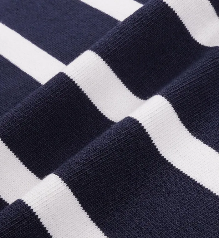 Sweatshirts Women Sporty and Rich NY Crest Rugby Polo 8211 NavyWhite
