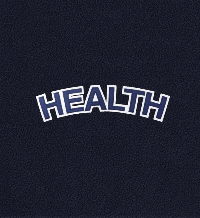Sweatshirts Women Sporty and Rich Sherpa Health Hoodie 8211 Navy