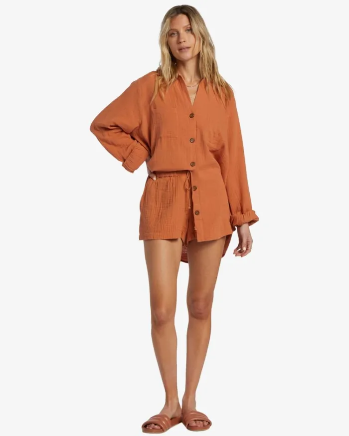 Swell Shirt Woven Shirt Toffee Women Billabong Tops