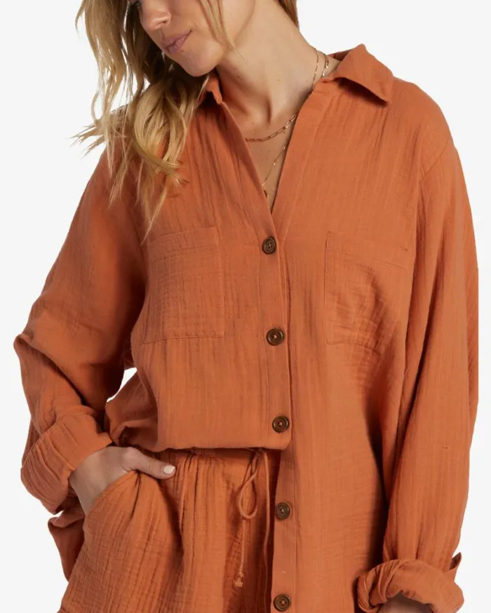 Swell Shirt Woven Shirt Toffee Women Billabong Tops