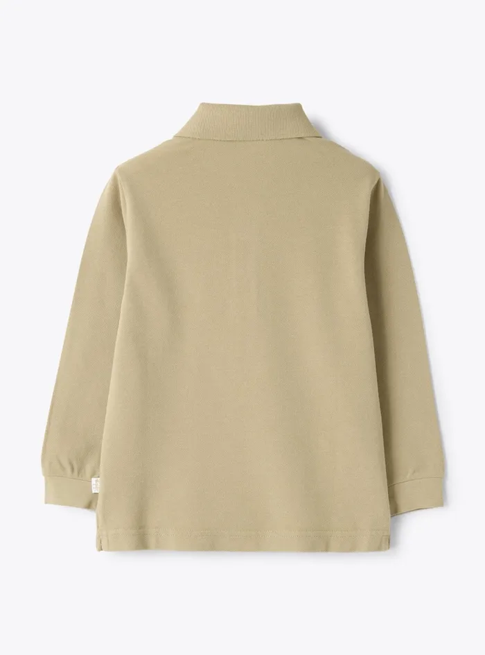Tshirt And Polo Shirts Boy 216 Il Gufo Longsleeve Piqu Polo Shirt