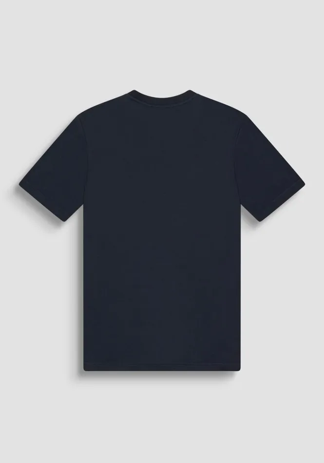 TShirts And Polo Men Antony Morato Relaxed Fit TShirt In Soft Blue Cotton Blue Ink