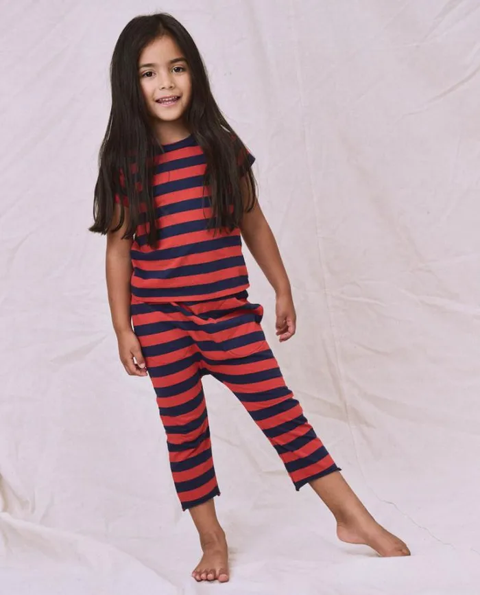 Tshirts Little039s The Great The Little Boxy Crew Red And Navy Scholar Stripe