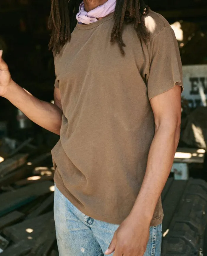 Tshirts Men039s The Great The Men039s Boxy Crew Chestnut
