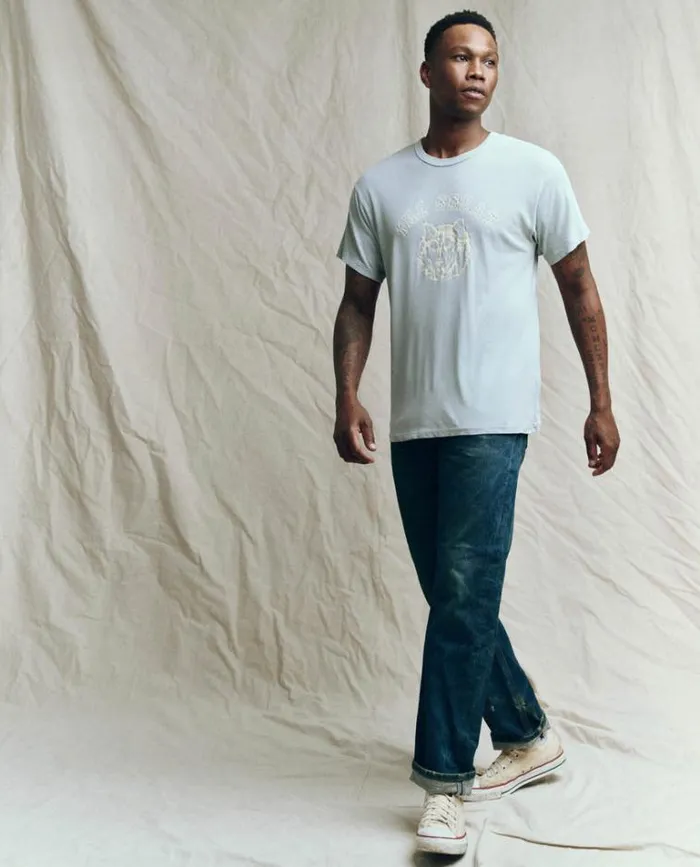 Tshirts Men039s The Great The Men039s Boxy Crew Cloud With Field Wolf Graphic