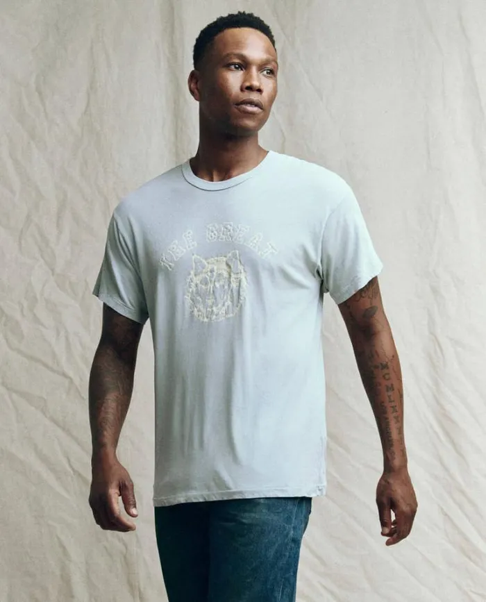 Tshirts Men039s The Great The Men039s Boxy Crew Cloud With Field Wolf Graphic
