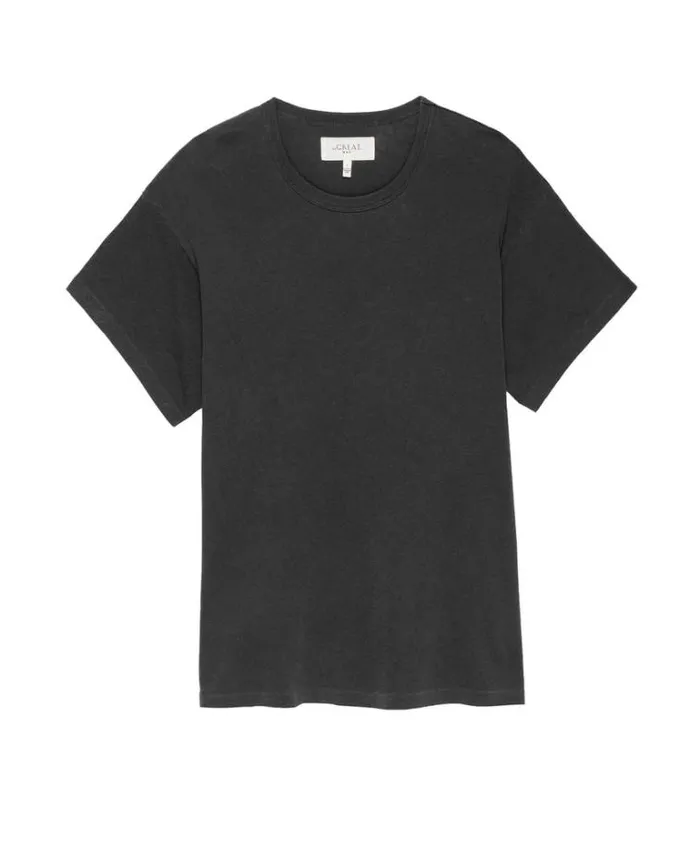 Tshirts Men039s The Great The Men039s Boxy Crew Washed Black