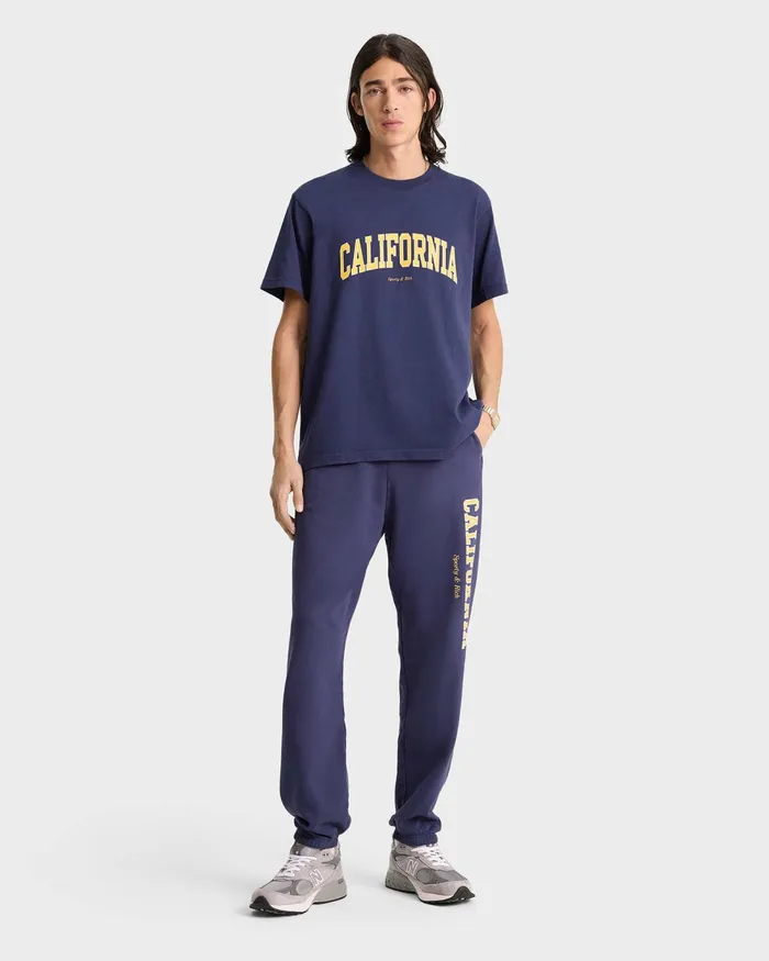 TShirts Men Sporty and Rich California TShirt 8211 NavyGold