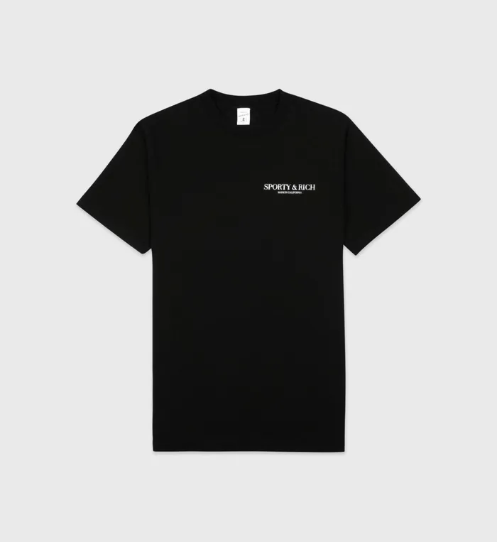 TShirts Men Sporty and Rich Made In California TShirt 8211 BlackWhite