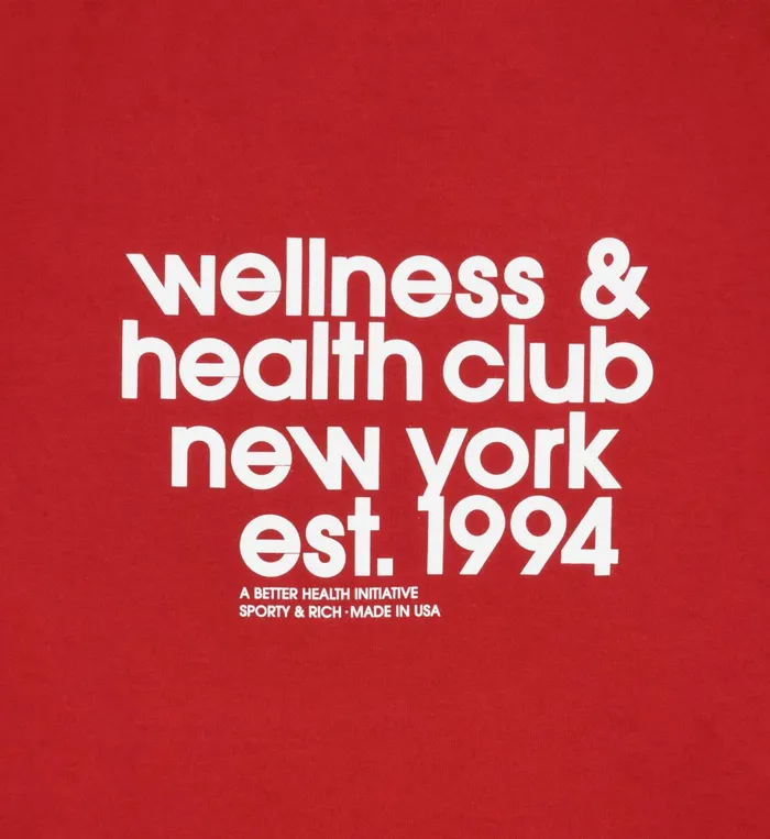 TShirts Men Sporty and Rich USA Health Club TShirt 8211 RubyWhite