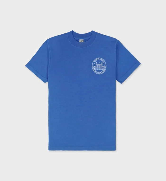 TShirts Men Sporty and Rich Vendome Resort TShirt 8211 Paris BlueWhite