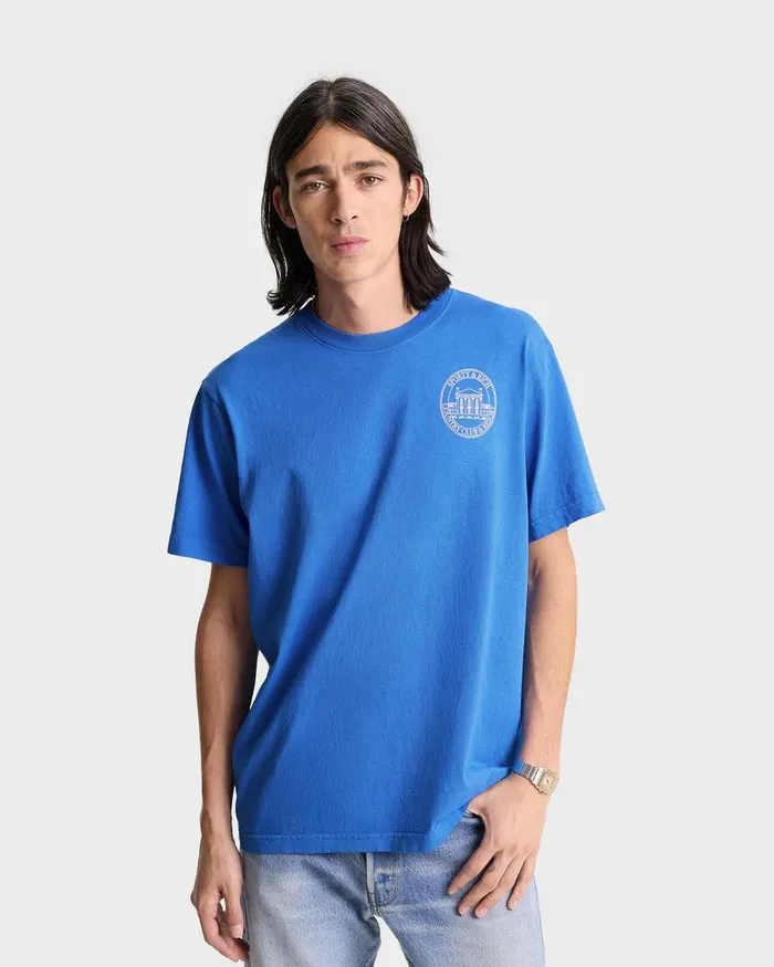 TShirts Men Sporty and Rich Vendome Resort TShirt 8211 Paris BlueWhite