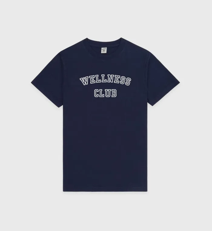 TShirts Men Sporty and Rich Wellness Club TShirt 8211 NavyWhite