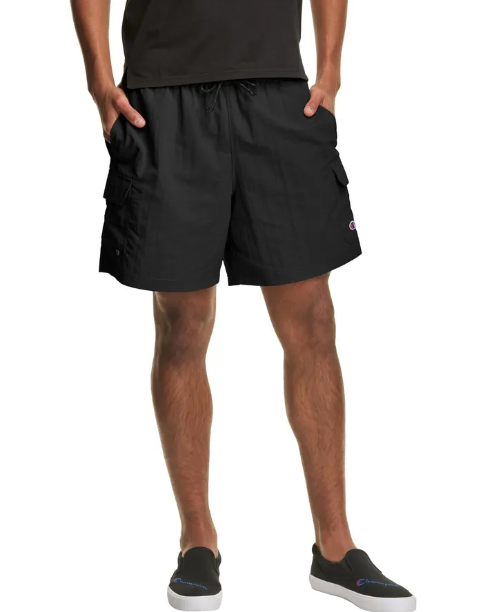 Take A Hike Cargo Shorts 7034 Black Men Champion Shorts
