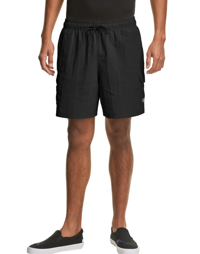 Take A Hike Cargo Shorts 7034 Black Men Champion Shorts