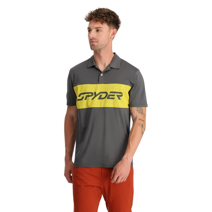 Tees and Tanks Mens Spyder Olson Polo 8211 Polar