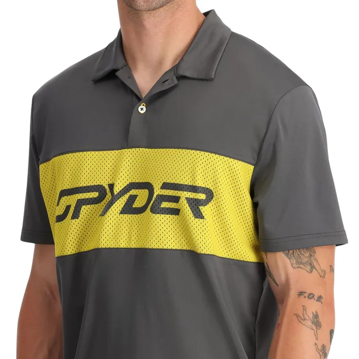 Tees and Tanks Mens Spyder Olson Polo 8211 Polar