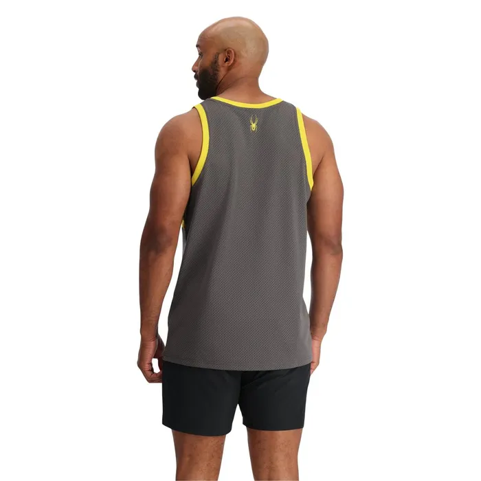 Tees and Tanks Mens Spyder Olson Tank 50 UPF 8211 Polar