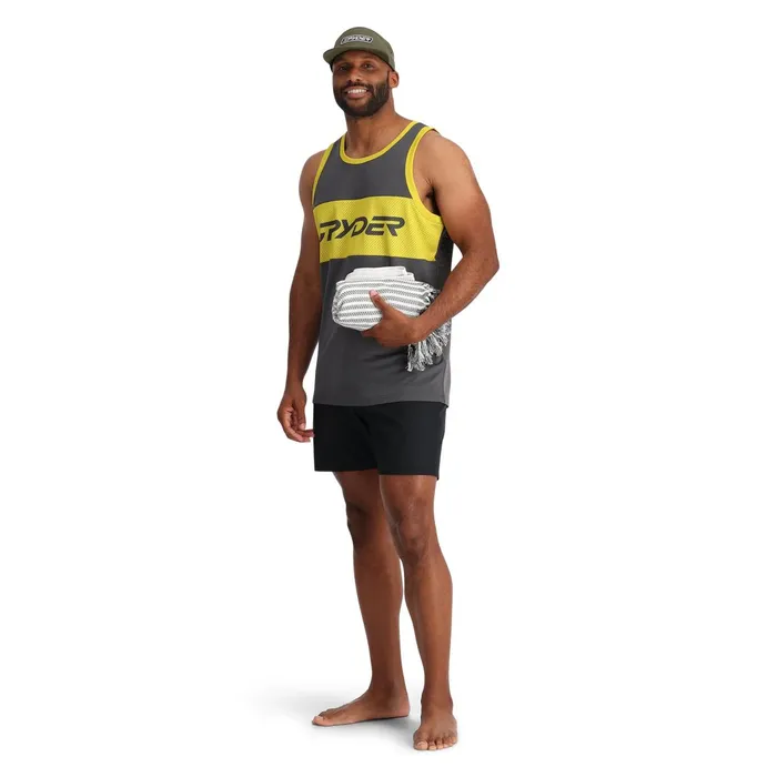Tees and Tanks Mens Spyder Olson Tank 50 UPF 8211 Polar