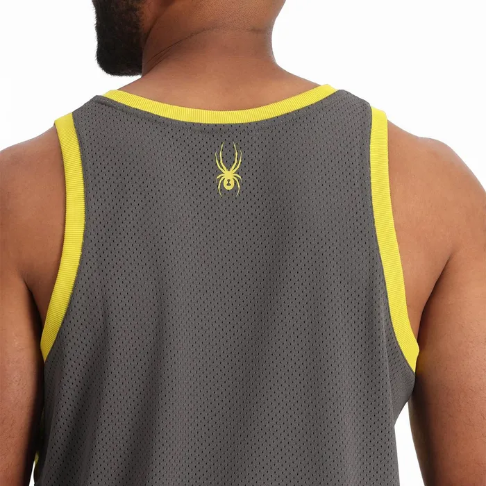 Tees and Tanks Mens Spyder Olson Tank 50 UPF 8211 Polar