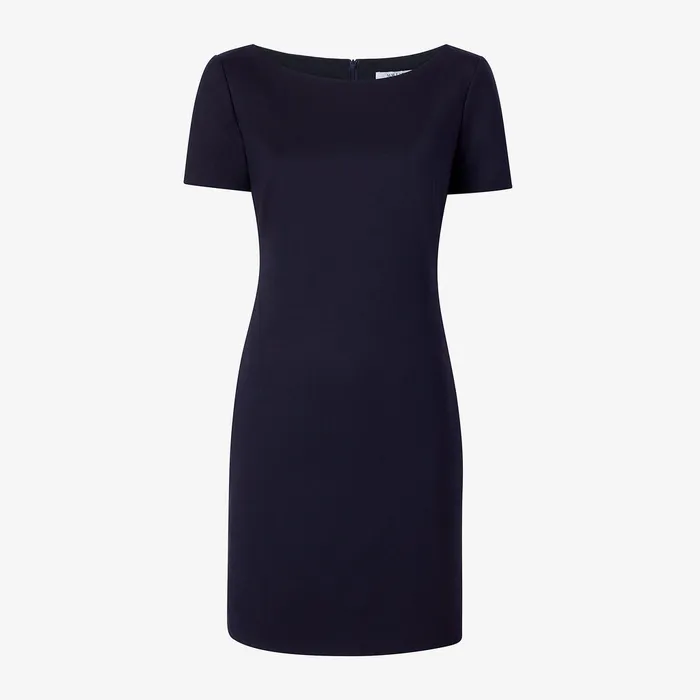 The Rosie Dress 8211 Washable Wool Twill Dark Navy Women Suiting M M LaFleur