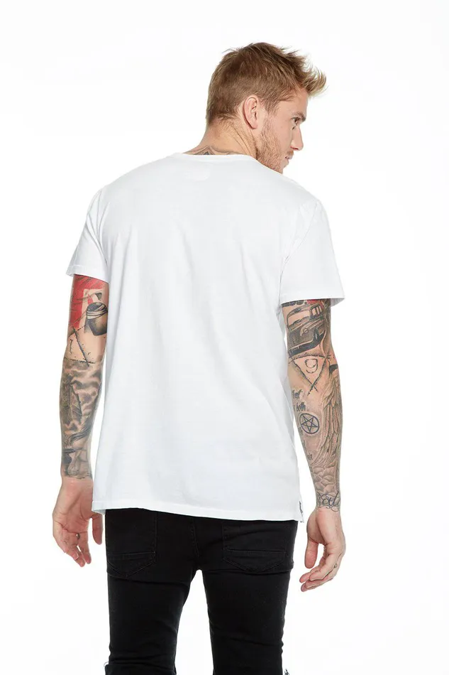 Tops Chaser Brand Mens COTTON SS POCKET HENLEY