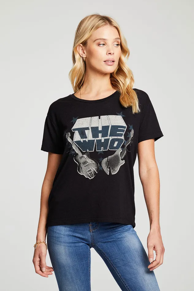 Tops Chaser Brand Womens The Who Guitar Stars