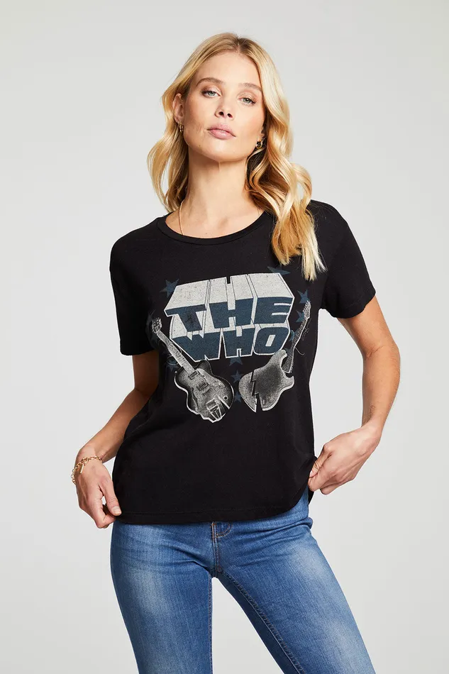 Tops Chaser Brand Womens The Who Guitar Stars