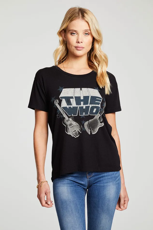 Tops Chaser Brand Womens The Who Guitar Stars
