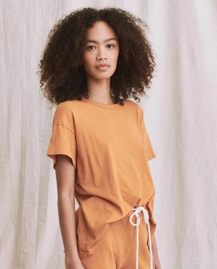 Tops Women039s The Great The Boxy Crew California Poppy