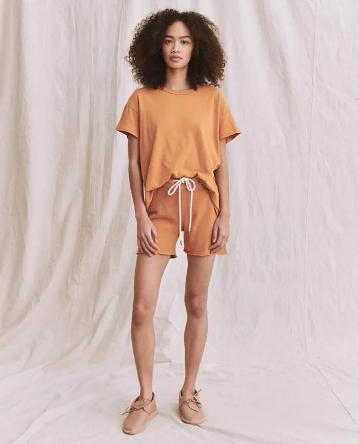Tops Women039s The Great The Boxy Crew California Poppy