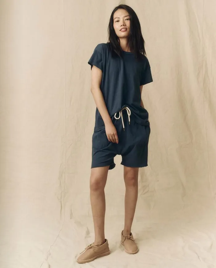 Tops Women039s The Great The Boxy Crew Nautical Navy