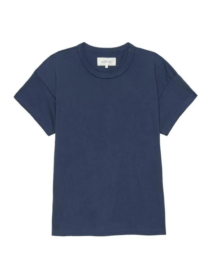 Tops Women039s The Great The Boxy Crew Nautical Navy