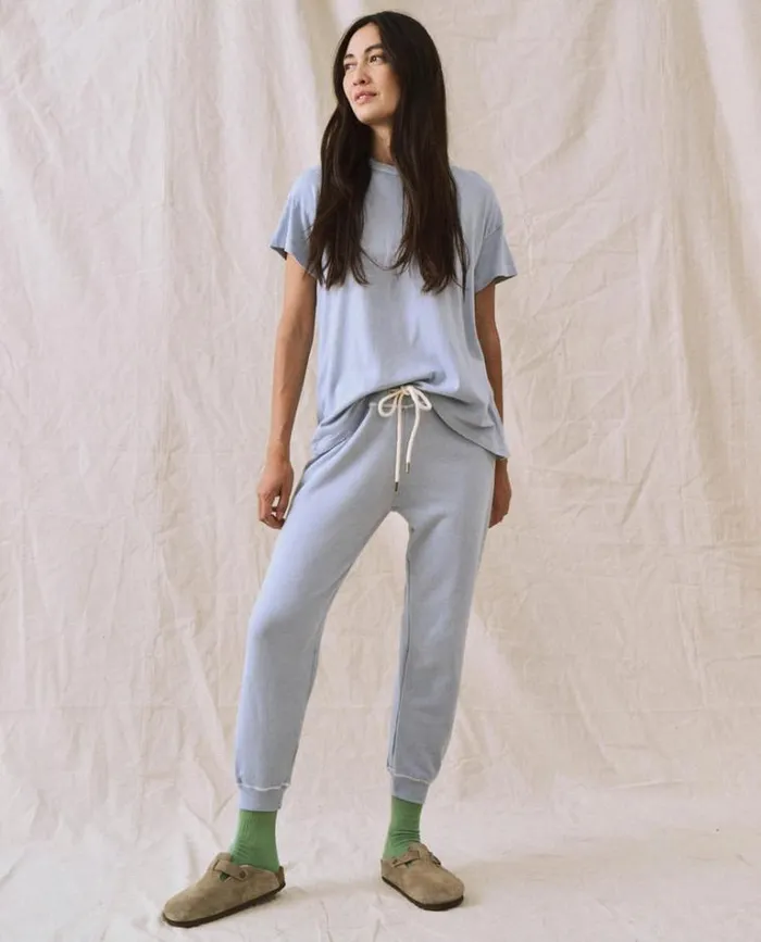 Tops Women039s The Great The Boxy Crew Whisper Blue