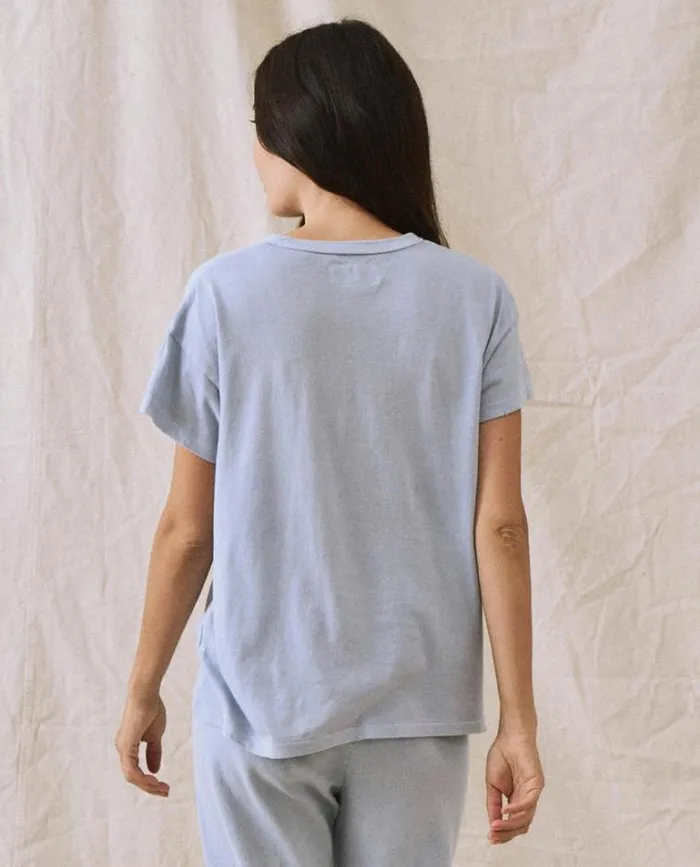 Tops Women039s The Great The Boxy Crew Whisper Blue