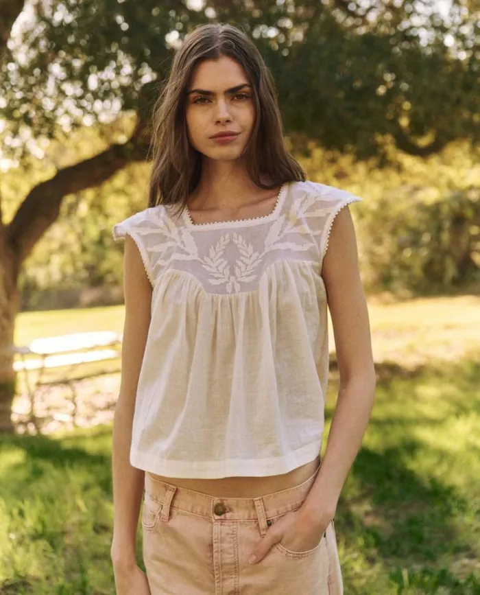 Tops Women039s The Great The Dawn Top Cream